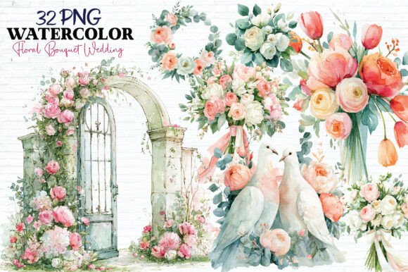 Download Wedding Decor Floral PNG Set - Premium Bundle